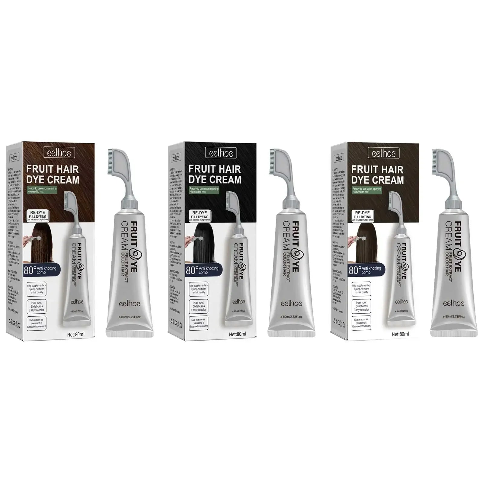 EELHOE Permanent Hair Dye – Plant-Based Gray Coverage