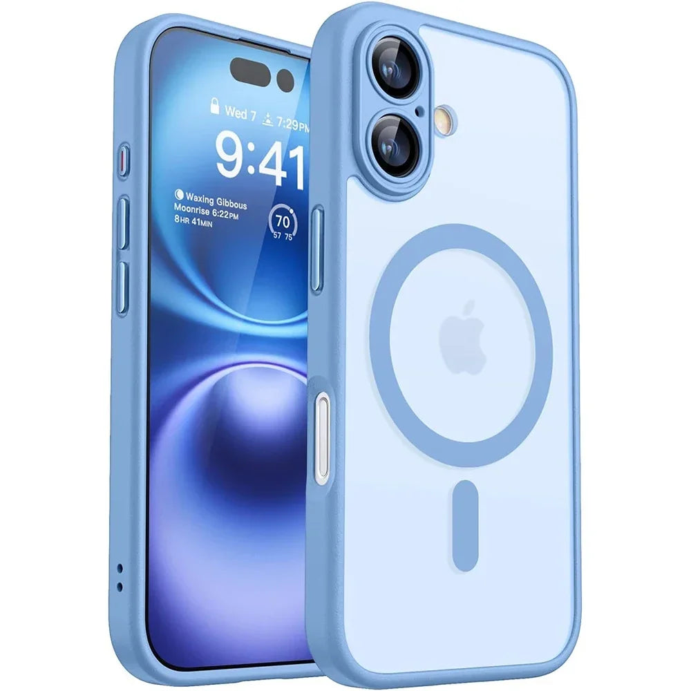 Magnetic Matte Armor Slim Case for iPhone 16 Plus / 17 Pro