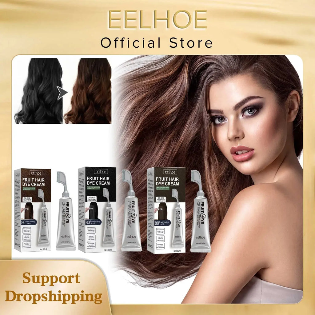 EELHOE Permanent Hair Dye – Plant-Based Gray Coverage