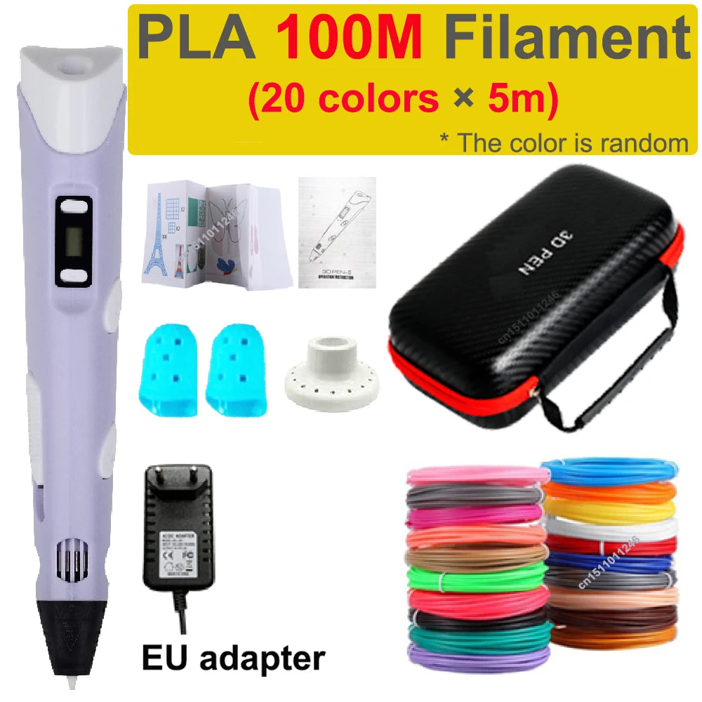 DIY 3D Drawing Pen Kids Gift with Storage Case