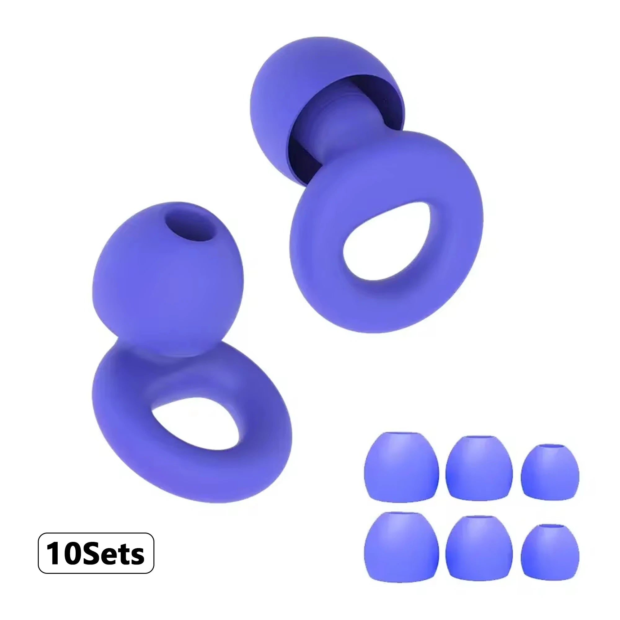 Soft Silicone Ear Plugs – Sleep, Swim, Work | Reusable Noise Protection