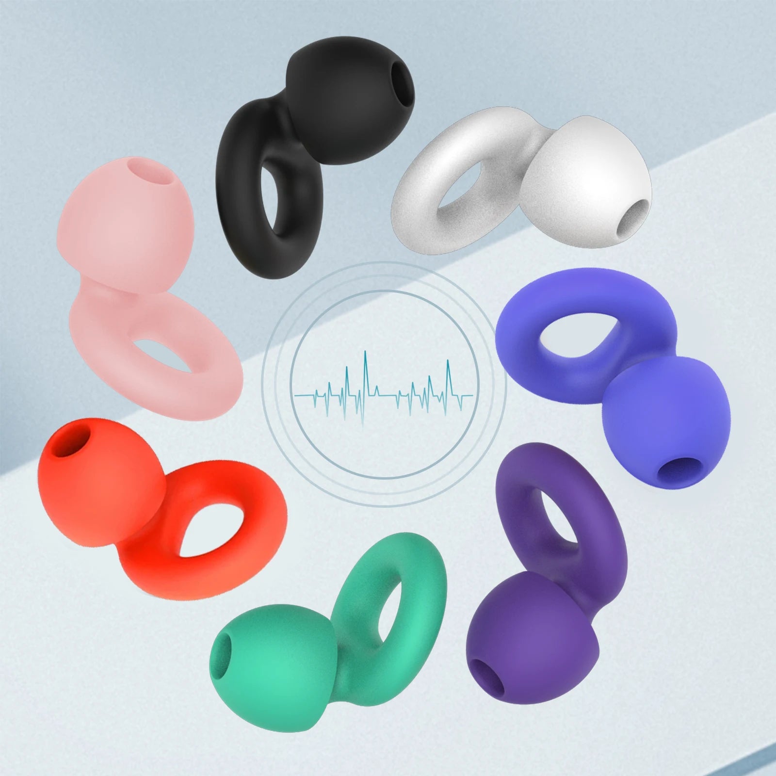 Soft Silicone Ear Plugs – Sleep, Swim, Work | Reusable Noise Protection
