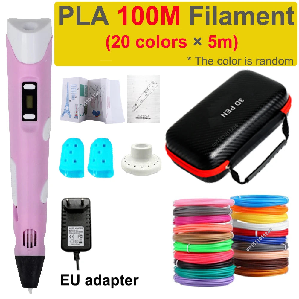 DIY 3D Drawing Pen Kids Gift with Storage Case