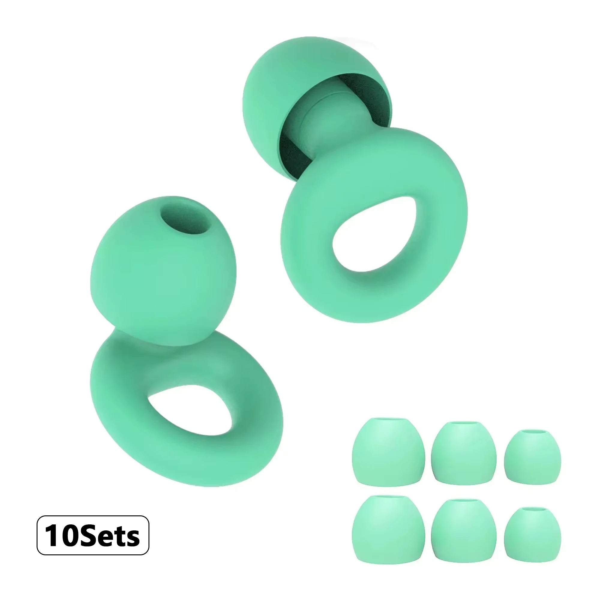 Soft Silicone Ear Plugs – Sleep, Swim, Work | Reusable Noise Protection