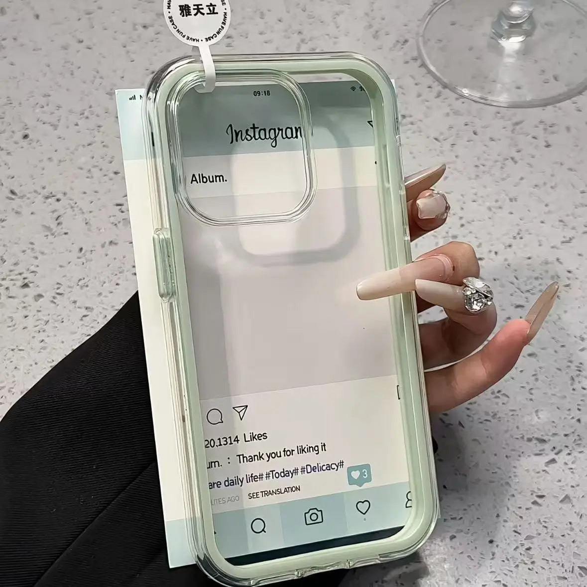 Acrylic Shockproof Bumper Cover for iPhone 15 16 17 Plus