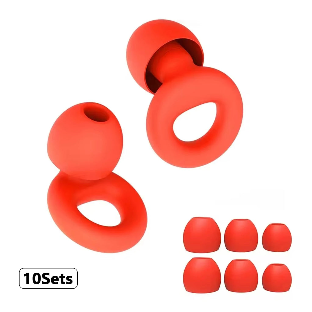 Soft Silicone Ear Plugs – Sleep, Swim, Work | Reusable Noise Protection