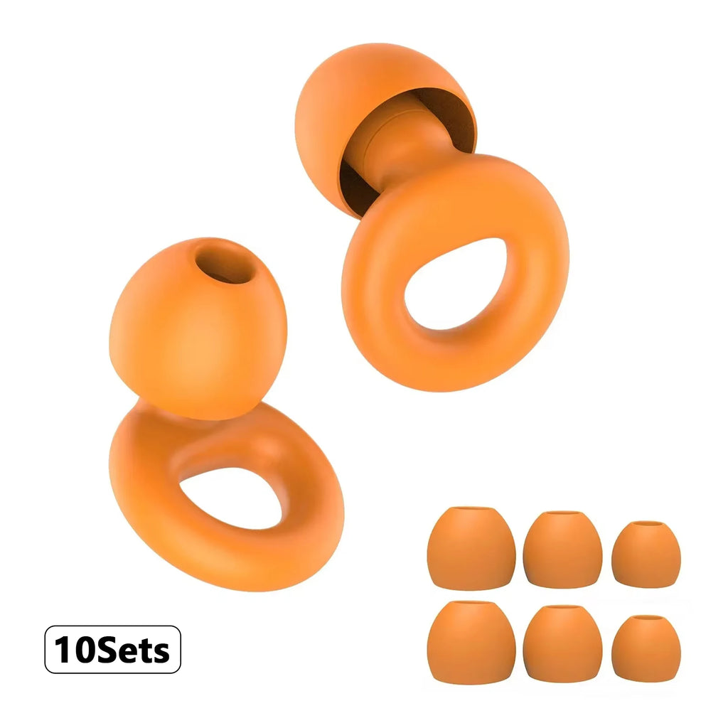 Soft Silicone Ear Plugs – Sleep, Swim, Work | Reusable Noise Protection