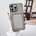 Clear Silicone Phone Case with ATM Card Holder