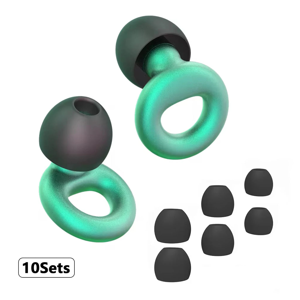 Soft Silicone Ear Plugs – Sleep, Swim, Work | Reusable Noise Protection