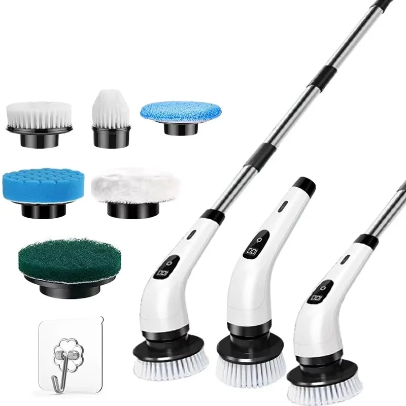 No More Scrubbing - Cordless Bathroom Power Scrubber Cleans 5x Faster