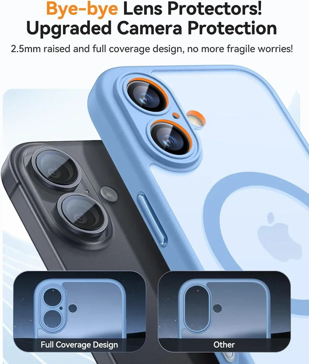 Magnetic Matte Armor Slim Case for iPhone 16 Plus / 17 Pro