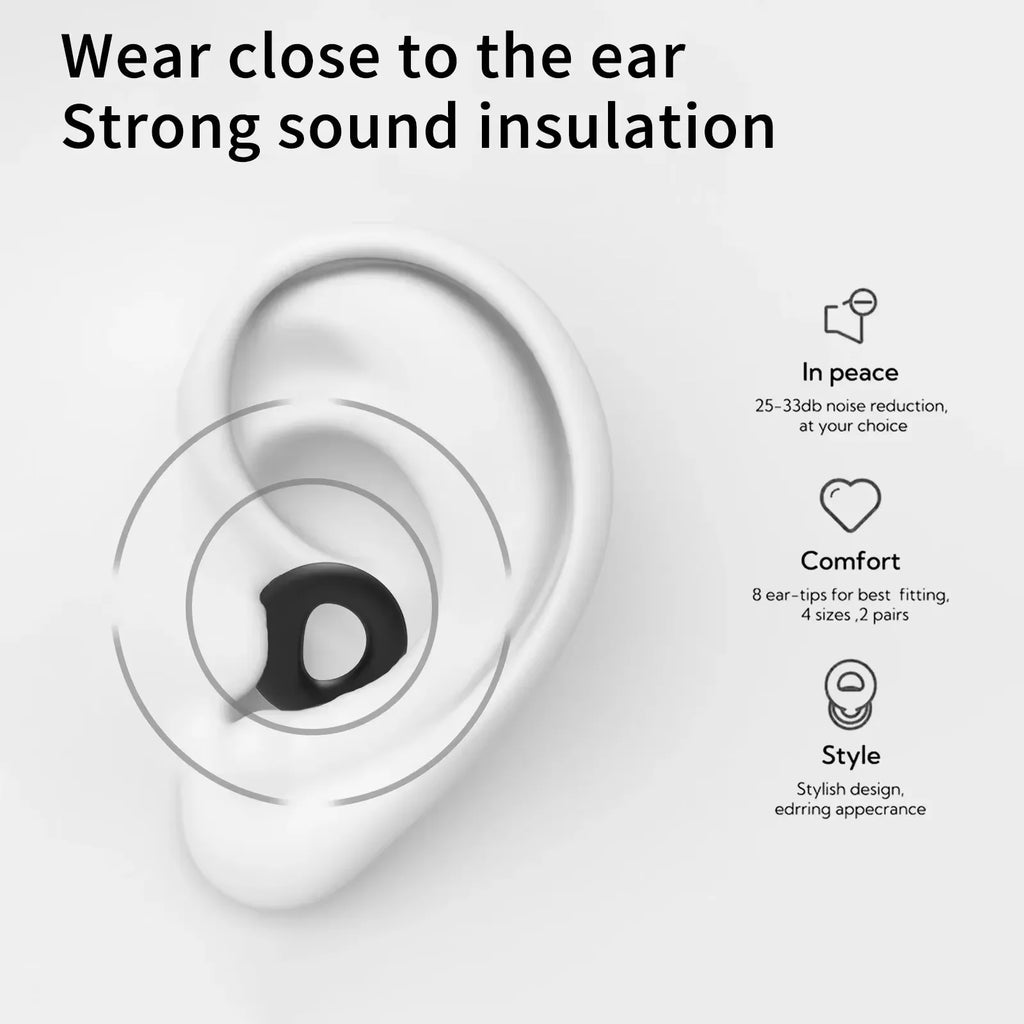 Soft Silicone Ear Plugs – Sleep, Swim, Work | Reusable Noise Protection