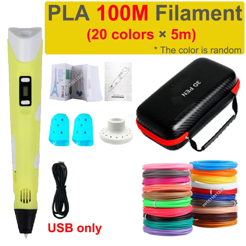 DIY 3D Drawing Pen Kids Gift with Storage Case