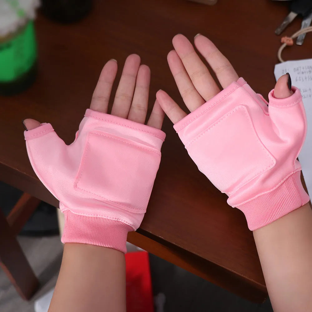 USB Rechargeable Heated Gloves – Fingerless Thermal Warmers with Temperature Control