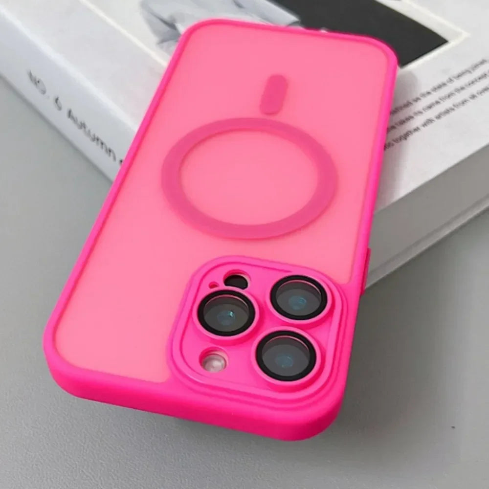Magnetic Matte Armor Slim Case for iPhone 16 Plus / 17 Pro
