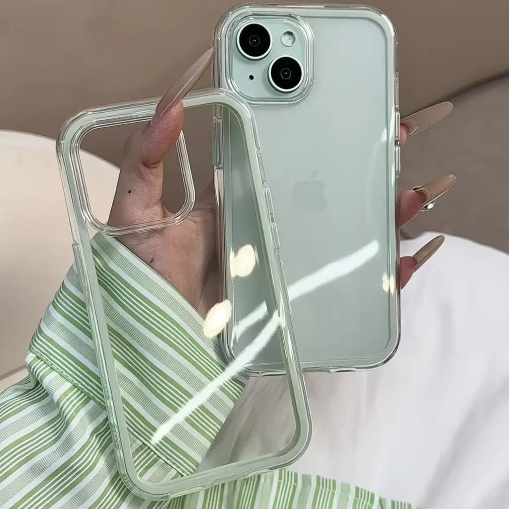 Acrylic Shockproof Bumper Cover for iPhone 15 16 17 Plus