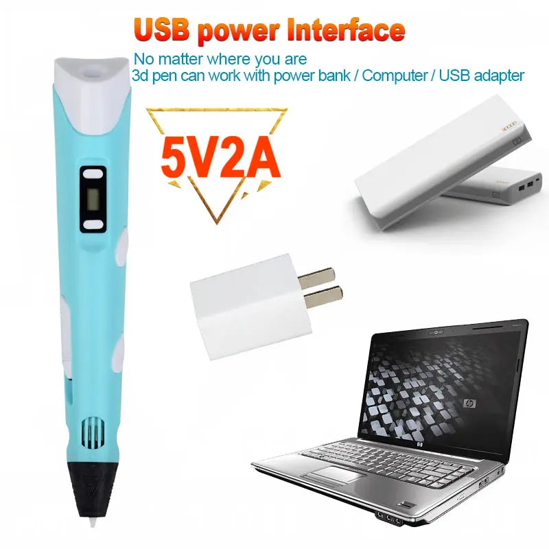 DIY 3D Drawing Pen Kids Gift with Storage Case