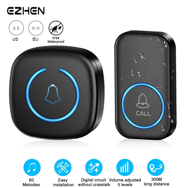 Intelligent Remote Welcome Doorbell (US/EU/UK Plug)