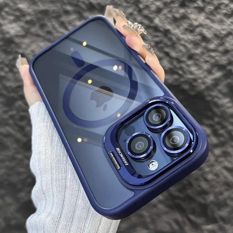 Luxury Shockproof Phone Cover with Camera Lens Protector