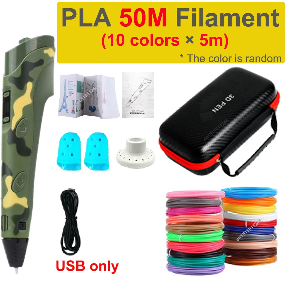 DIY 3D Drawing Pen Kids Gift with Storage Case