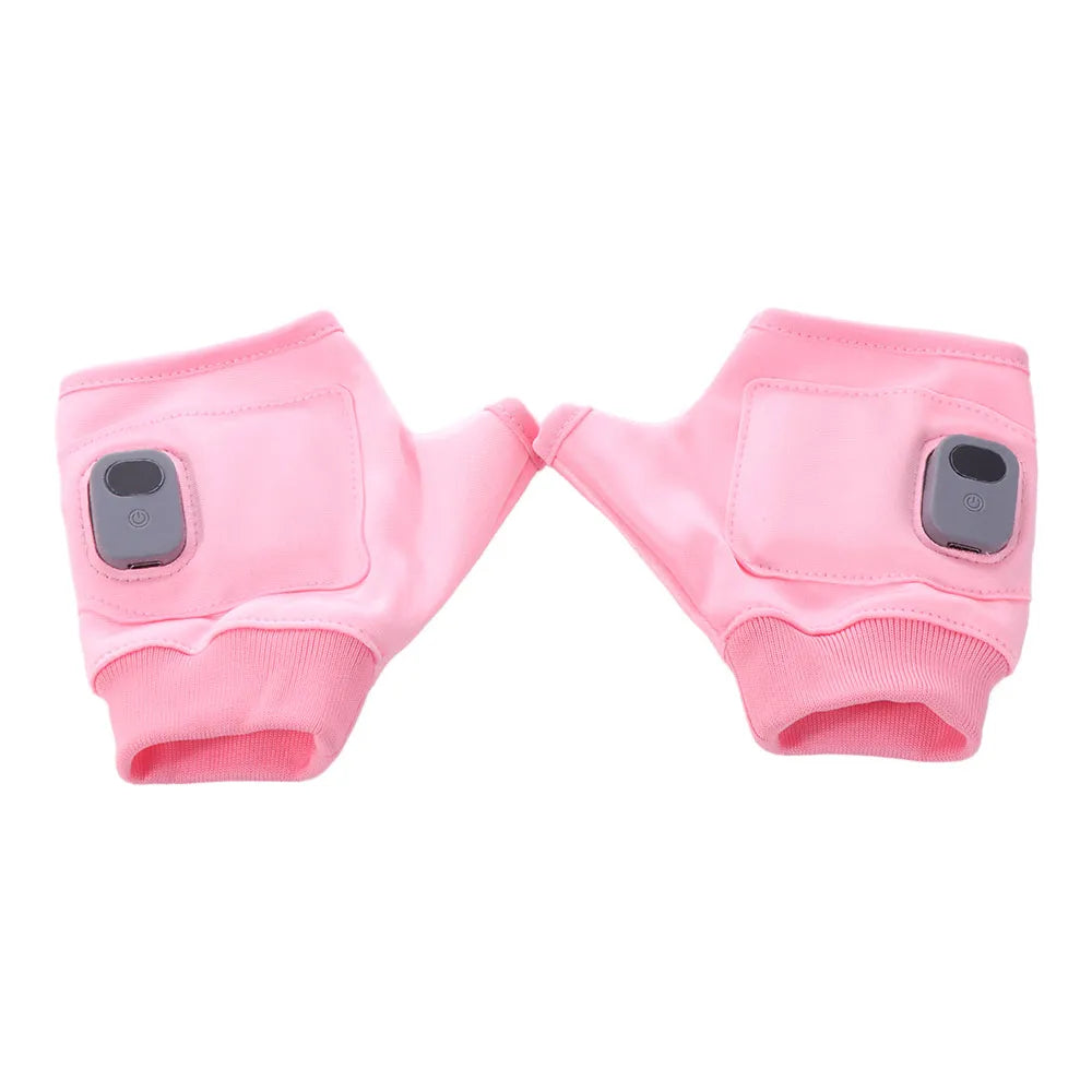 USB Rechargeable Heated Gloves – Fingerless Thermal Warmers with Temperature Control