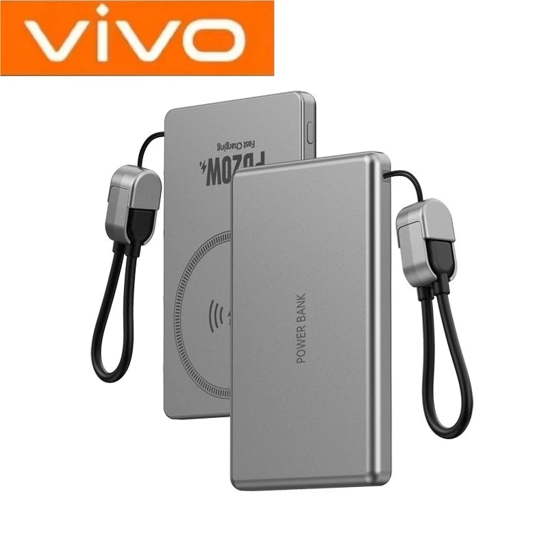 VIVO Mini 10000mAh Slim Magnetic Wireless Power Bank