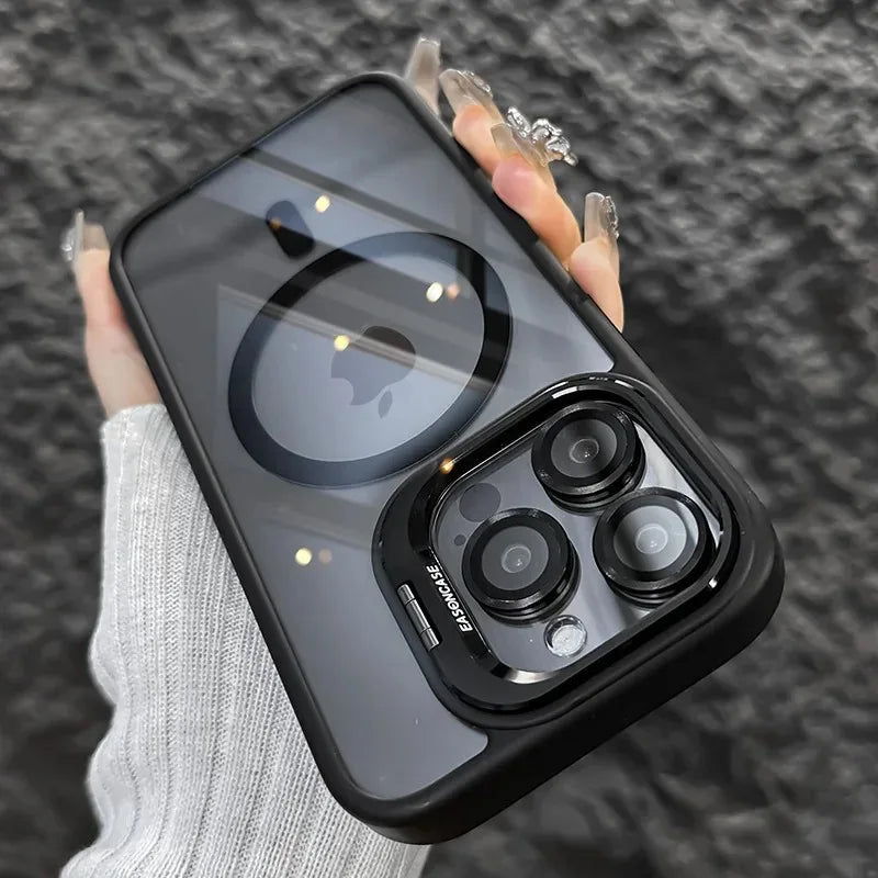 Luxury Shockproof Phone Cover with Camera Lens Protector