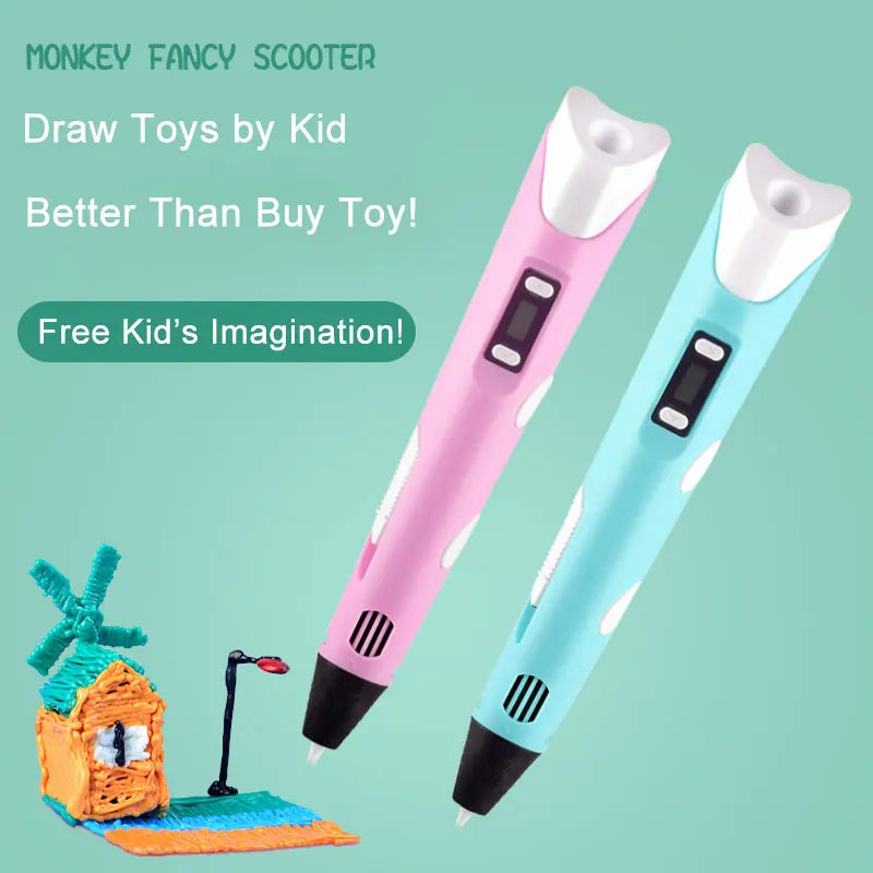 DIY 3D Drawing Pen Kids Gift with Storage Case