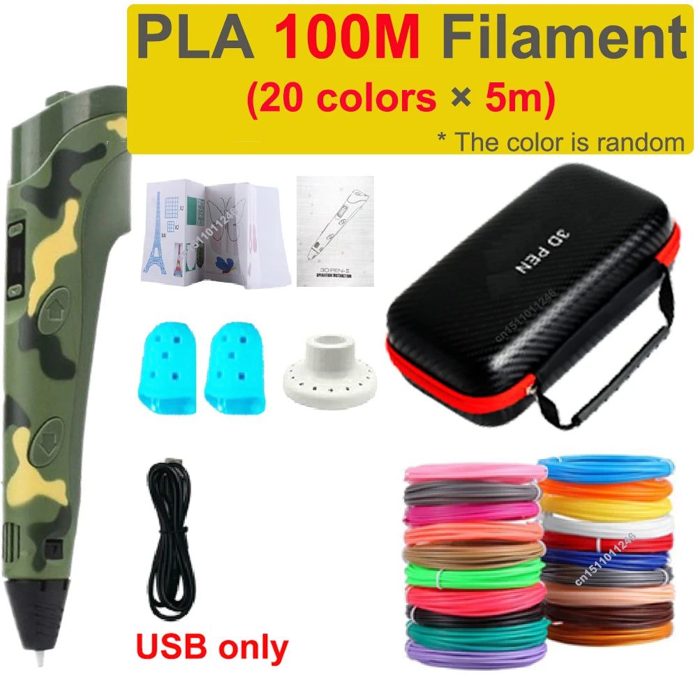 DIY 3D Drawing Pen Kids Gift with Storage Case