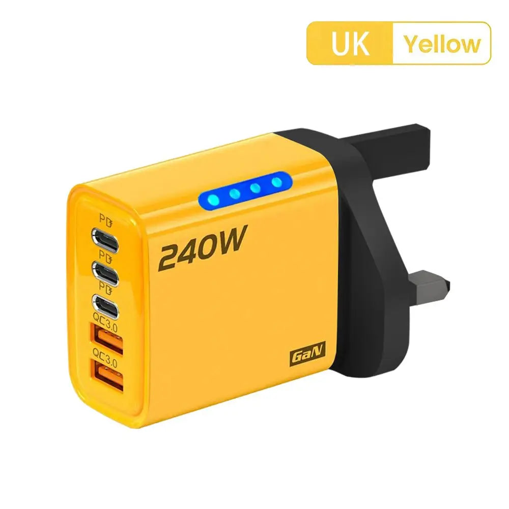 Ultra-Fast 240W GaN Phone Charger with Type-C Cable
