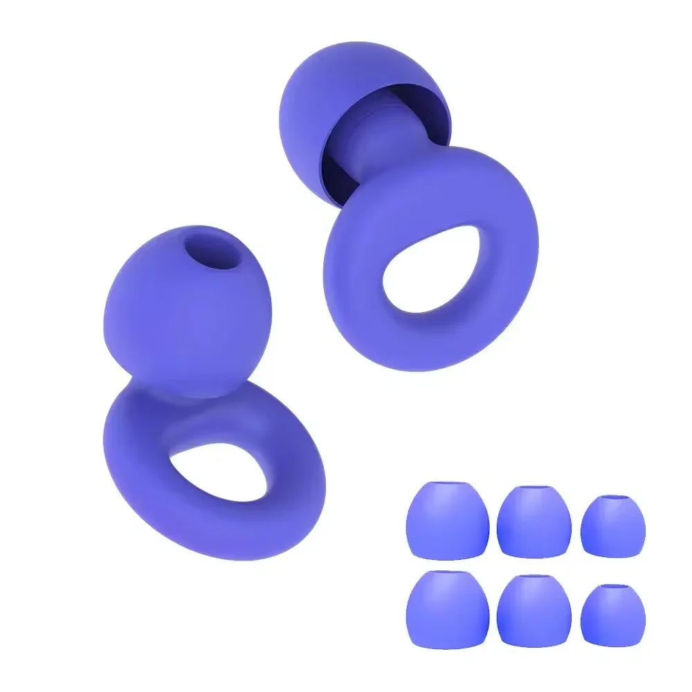 Soft Silicone Ear Plugs – Sleep, Swim, Work | Reusable Noise Protection