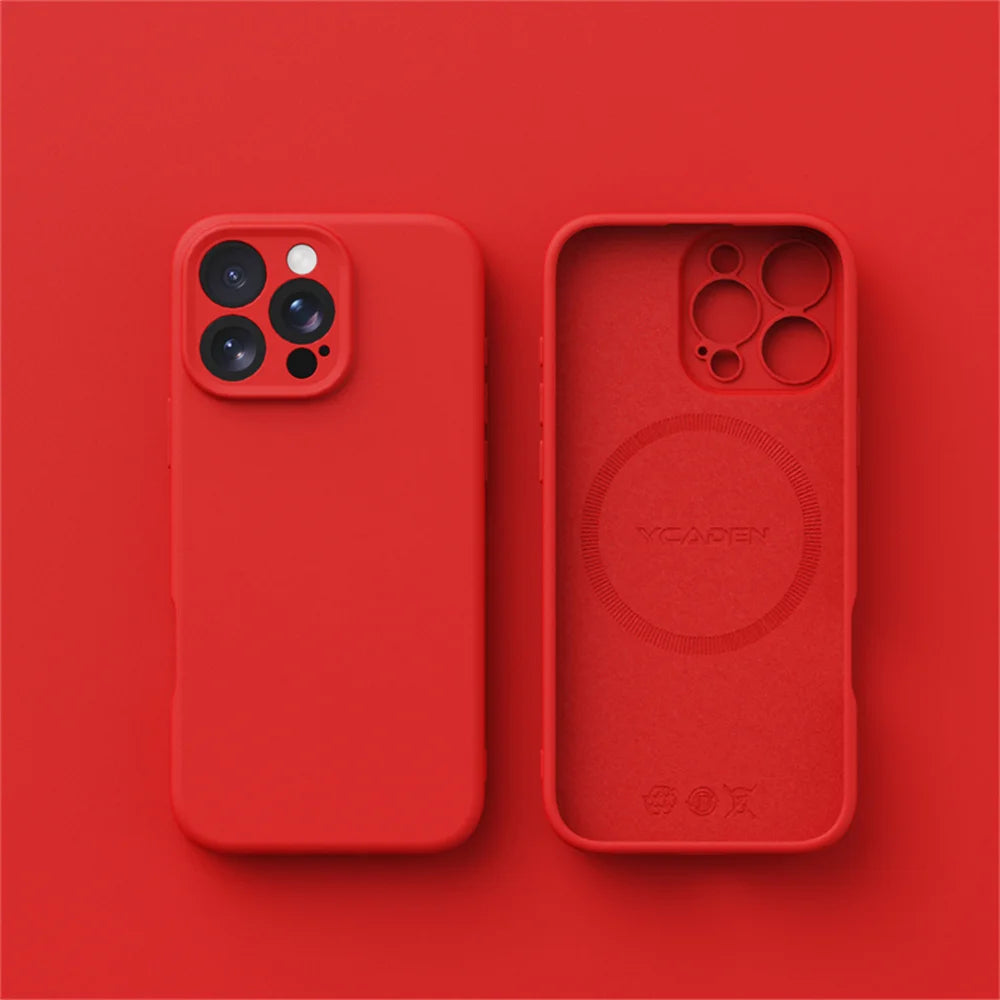 Smooth Liquid Silicone Wireless Charging Cover for iPhone