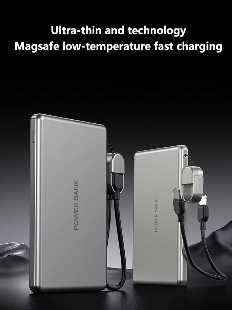 VIVO Mini 10000mAh Slim Magnetic Wireless Power Bank