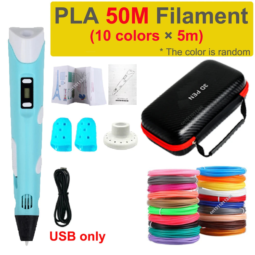DIY 3D Drawing Pen Kids Gift with Storage Case