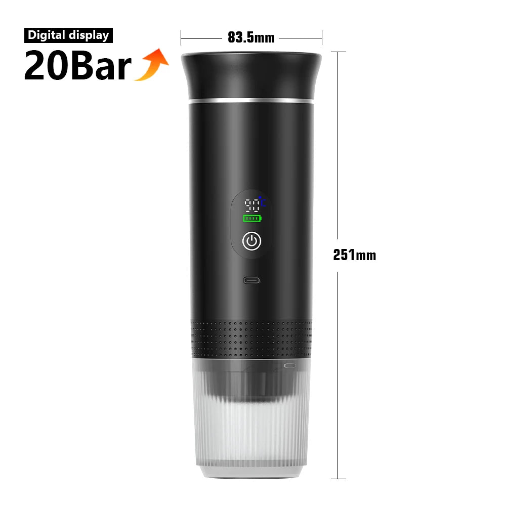 Wireless Rechargeable Travel Espresso Coffee Maker