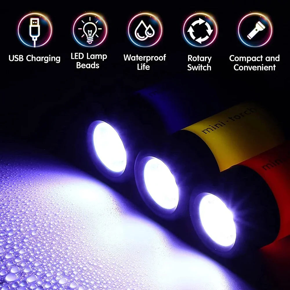  Outdoor Mini Flashlight – Rechargeable & Portable