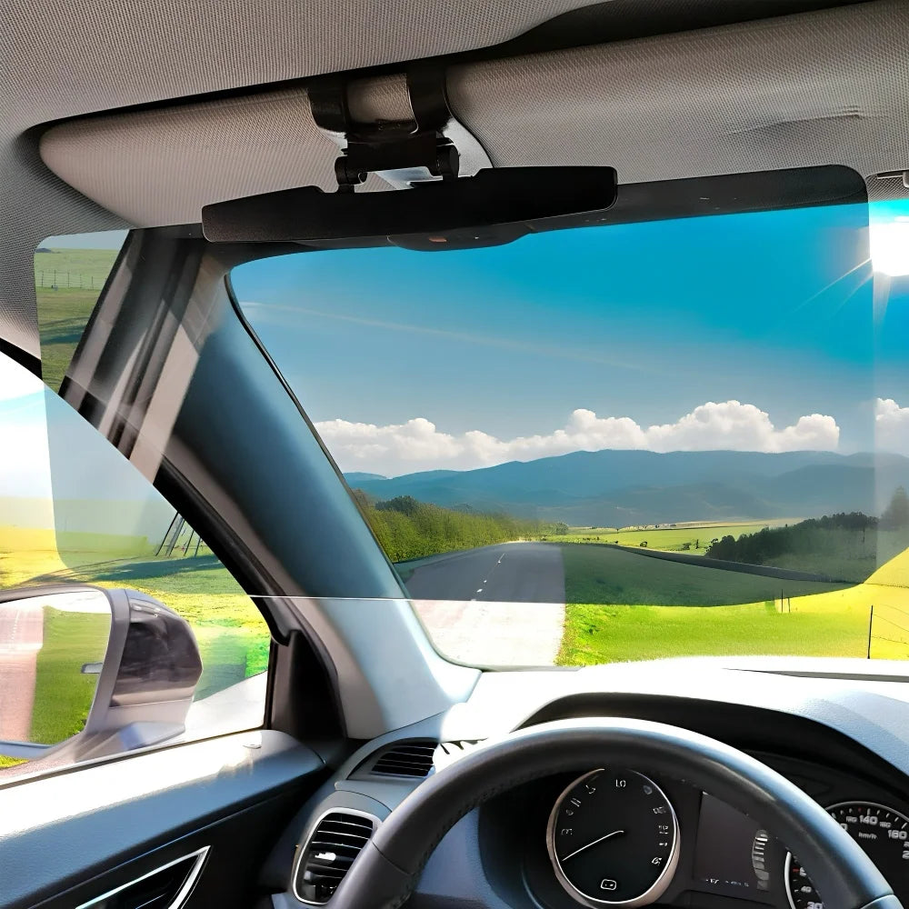 Anti-Glare Polarized Sun Visor – UV Protection for Car Drivers