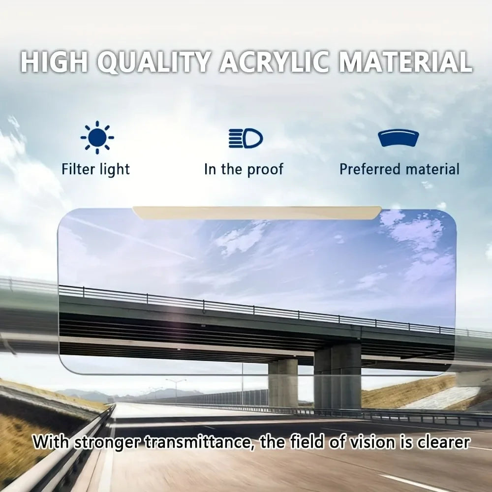 Anti-Glare Polarized Sun Visor – UV Protection for Car Drivers
