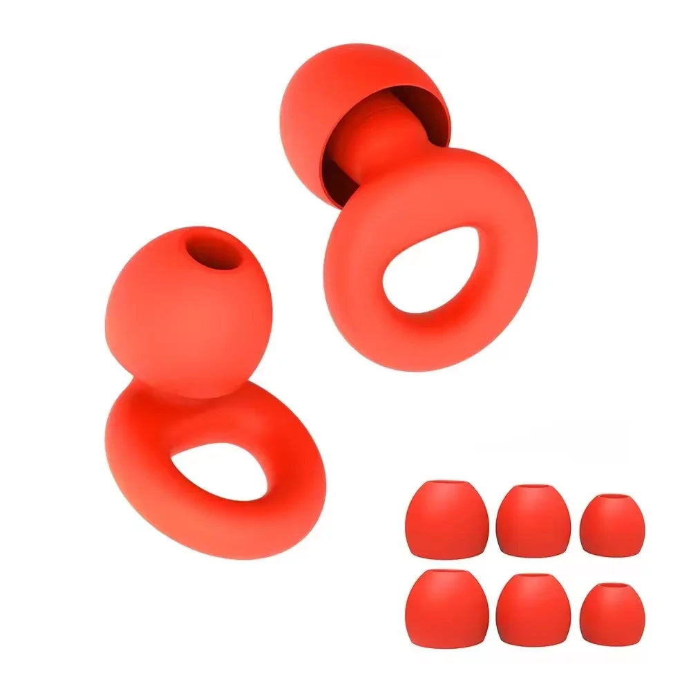 Soft Silicone Ear Plugs – Sleep, Swim, Work | Reusable Noise Protection