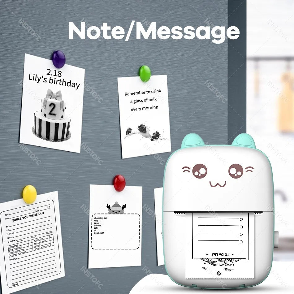 Mini Thermal Sticker Printer for iOS & Android